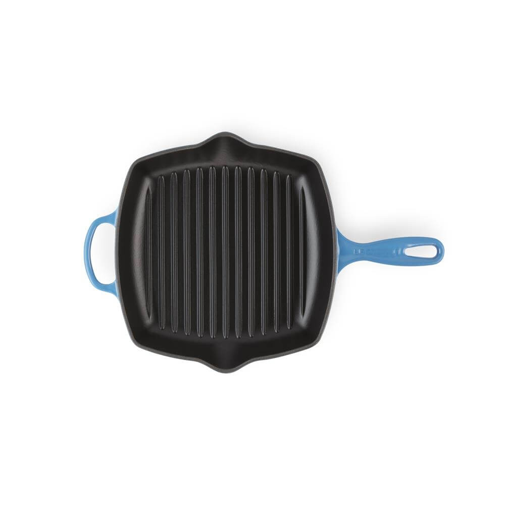 Le Creuset Signature Azure Cast Iron Square Grillit 26cm